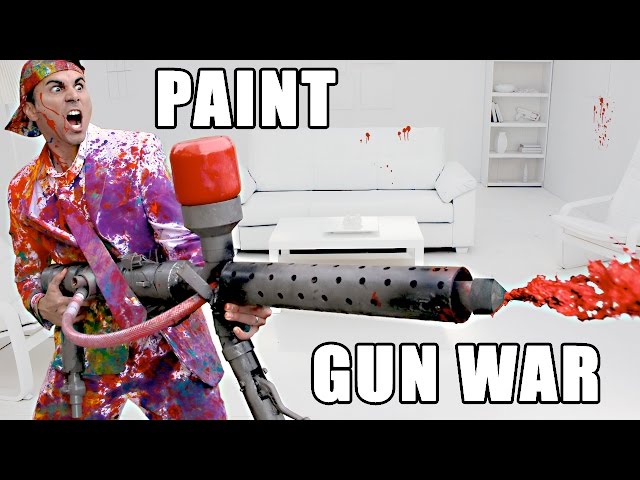 Epic Paint Super Soaker Battle - Video