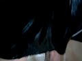 Wetlook - pantyhose nude RHT 15D, heels, black skirt and blouse
