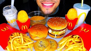 Asmr Mcdonalds With Cheese Sauce Mukbang Jerry Oreo Mcflurry Big Mac Hash Browns Big Bites No Talk
