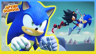 Sonic vs Shadow EPIC BATTLE!!! 💥⚡ Sonic Prime | Netflix After School