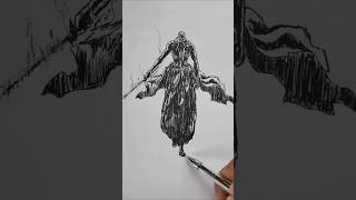 Drawing Genryusai Shigekuni Yamamoto From Bleach