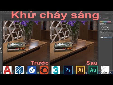 Khử cháy sáng trong photoshop