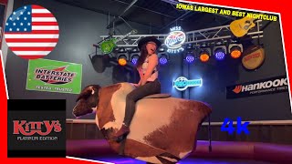 Birthday Girl Riding Mrbeast. Lady Bull Riding At Miss Kittys