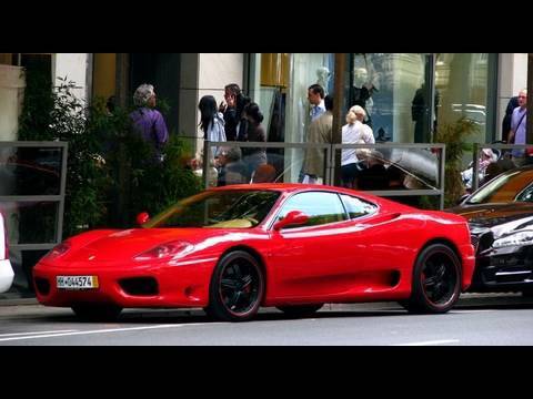 Ferrari 360 Modena RED with BLACK rims K nigsallee