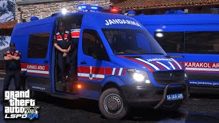Kovalama Şehi̇rde Bi̇tti̇ - Ateş Açip Kaçti - Gta 5 Jandarma Modu Lspdfr