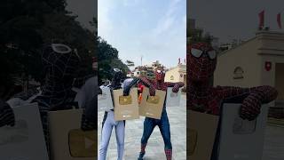 Follow Me-Hero Team Play Button Battle Vs Bad Guy Team ❗️❗️ #Followmehero #Badguy #Spiderman #Shorts