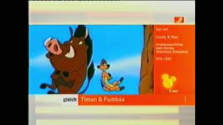 Timon & Pumbaa Trailer Abspann Goofy & Max 2008 Kabel Einsdisney Time
