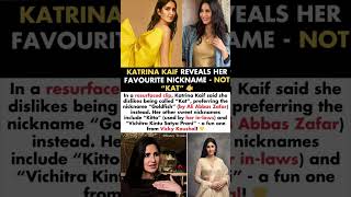 Katrina Kaif Reveals Her Favourite Nickname Is Dfish & Not Kat
