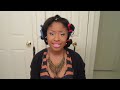 Blending NATURAL Hair w/ STRAIGHT Extensions (No Heat Method)