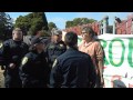 Woman put in headlock by Albany PD at Occupy the Farm