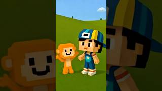 Pepee Ve Maymuş Minecraft Karakterine Dönüştüler