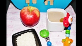 ♥Compota de arroz y manzana/Compote rice and Apple♥Embarazoymuchomas