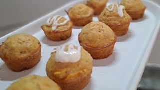 Tart Kalıbında Cevizli Havuçlu Minik Kekler
