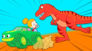Groovy El Marciano Se Transforma En Monster Truck Para Ayudar A Un Bebé Dinosaurio Perdido