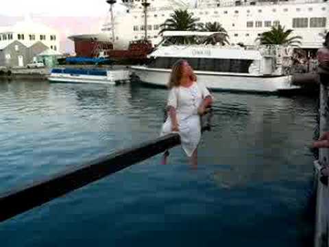 Shrew gets dunked in Bermuda.