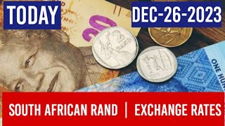South African Rand Exchange Rates Today 26 December 2023 South African Rand To Dollar