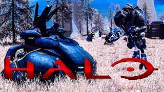 Intense Brutal Firefight - Unsc Vs The Covenant Halo Reach Ai Battle