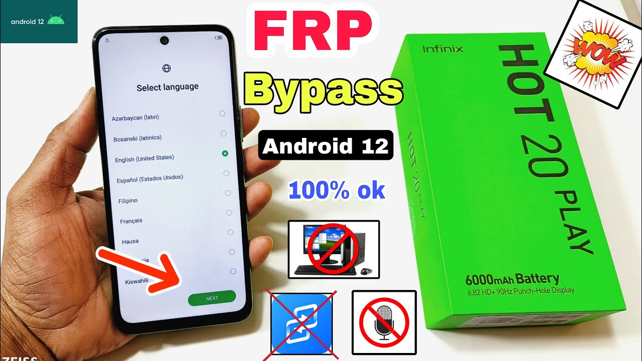 Infinix Hot 20 Play FRP Bypass Android 12 Update | Infinix Hot 20 Play FRP Bypass Android 12 Update |