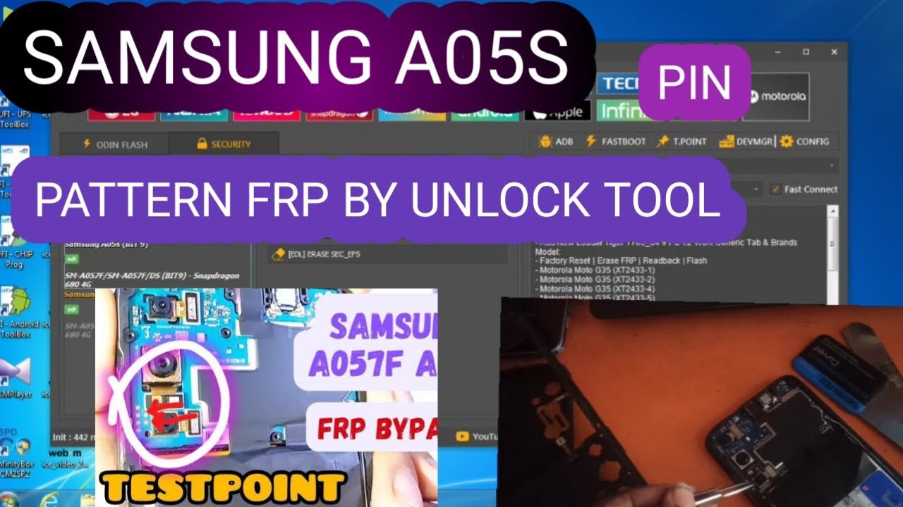 Samsung Galaxy A05S Frp bypass by UnlockTool Samsung Galaxy A05S Frp bypass by UnlockTool