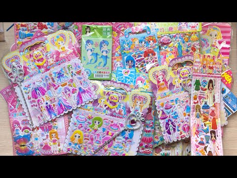 KHUI THÙNG HÌNH DÁN THAY QUẦN ÁO BÚP BÊ CÔNG CHÚA 100 mẫu - Sticker Dolly dressing (Chim Xinh)