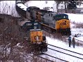 Lunging locomotives finally grip the rails as CSX 419 stalls. PART I... Read story...