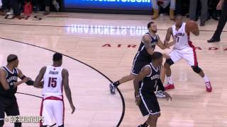 Deron Williams 24 vs Kyle Lowry 22 Full Duel Highlights 2014 Playoffs East R1G1 - Nets at Raptors