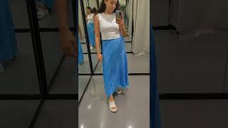 Falda Larga Azul