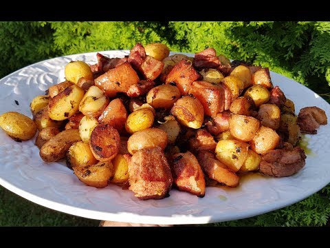 КАРТОХА СО ШКВАРКАМИ В КАЗАНЕ КАРТОХА СО ШКВАРКАМИ В КАЗАНЕ