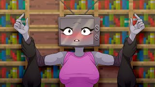 Love Story Tv Woman Biting Twins Tv Woman And Cameraman Minecraft Anime