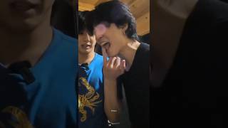 Jimin Sticking Out His Tongue To Lick The Sauce Off Jungkooks Pinky Finger