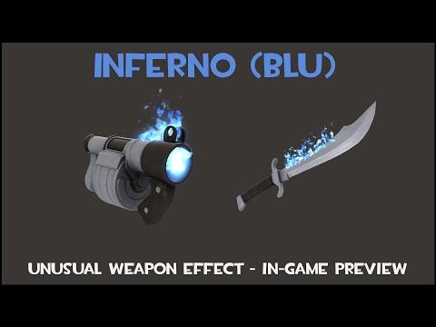 Inferno (Blu Team) - Unusual Weapon Effect - In-Game Preview