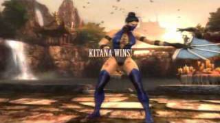 Mortal Kombat 9 - Kitana Klic Costume Victory Pose
