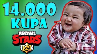 Gi̇zli̇ce 14.000 Kupa Oldum.. Çok Ri̇skli̇ Oldu - Brawl Stars