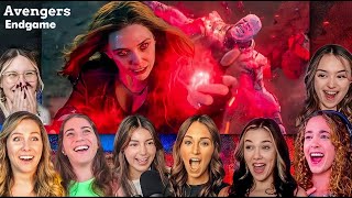 Wanda Vs Thanos Fight Scene Reactions Avengers Endgame 2019 Movie Reactions