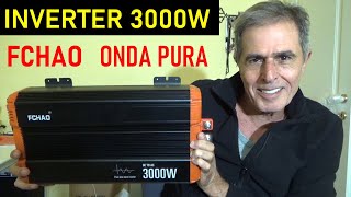 Inverter 3000W 12V Onda Pura 6000 W Picco Fotovoltaico Fchao