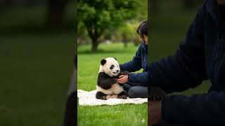 Adorable Baby Panda Gets Pat & Playtime On Blanket Cutest Animal Clip In The Gr