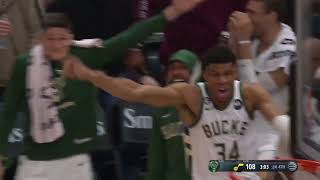 Thanasis Antetokounmpo Posters Micah Potter As Giannis Yells At Him To Get Back On Defense