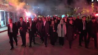 Başkan Tosun, Seçim Çalışmalarına Coşkulu Bir Yürüyüşle Başladı
