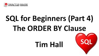 Sql For Beginners Part 4 The Order By Clause