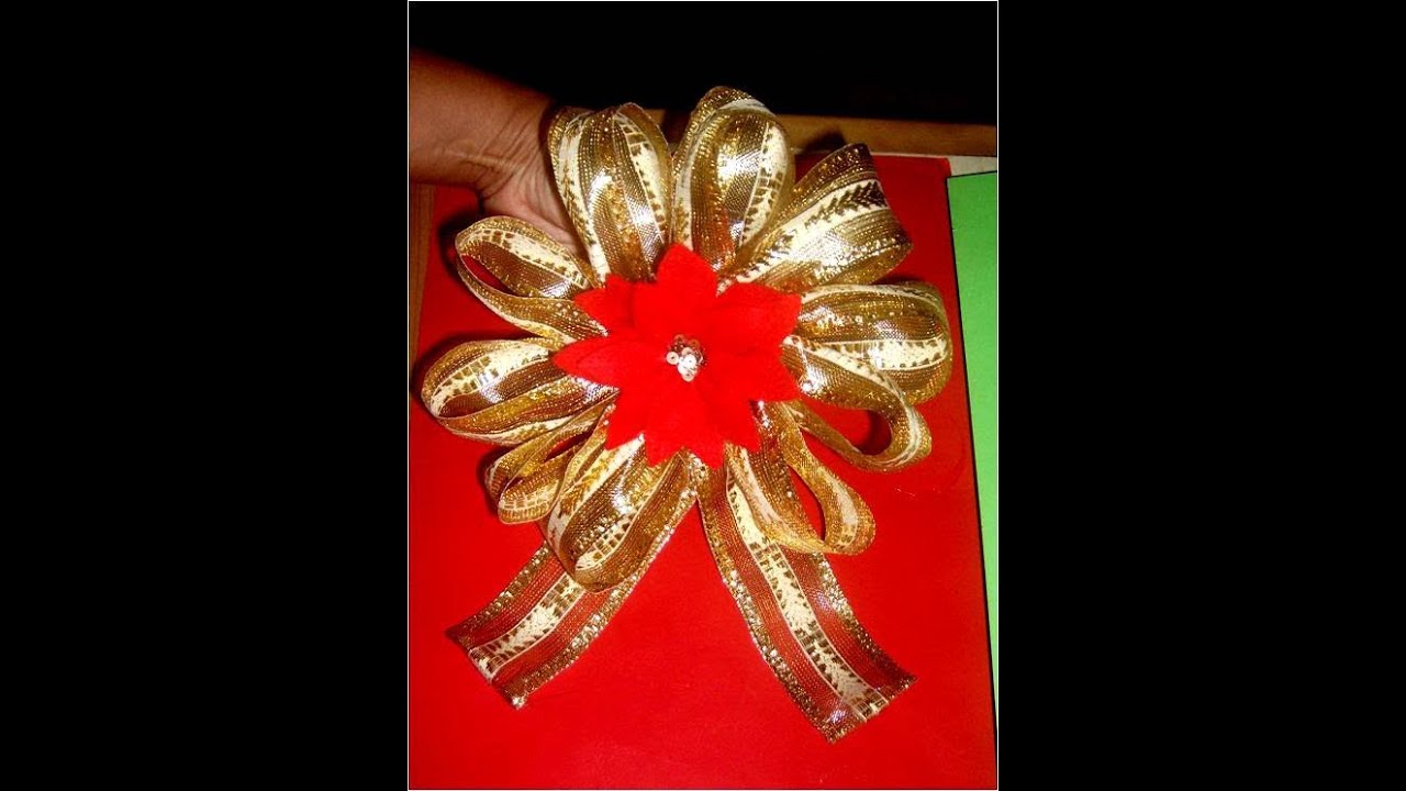 mo 241 os navide 241 os con flores en cintas para regalos youtube mo 241 os navide 241 os con flores en cintas para regalos youtube