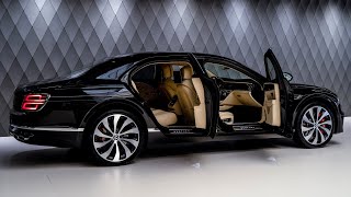 2024 Black Bentley Flying Spur V8 - Fast Luxury Sedan in Detail