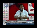 Pidato Prabowo Terkait Perolehan Suara 3 Besar Partai Gerindra Di ...