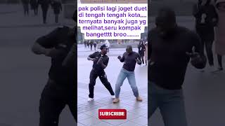 Pak Polisi Joget Duet Ditengah Kota, Kompak Kerennn Megafon Version