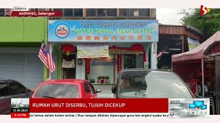 Rumah urut diserbu, 7 dicekup