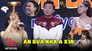 "Bố già" Trấn Thành "ghẹo" cô ca sĩ rất xinh rất sexy trước mặt vợ khiến Hari Won đập búa dằn mặt