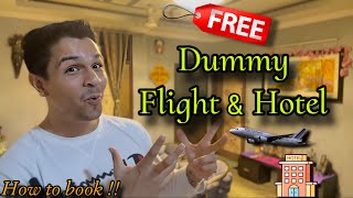 DUMMY Flight Ticket & Hotel Booking for FREE | How to book