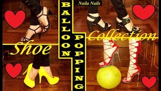 Shoe Collection Heel Test Balloon Popping