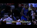 Glen "Big Baby" Davis Crashes Into the Stands After the Loose Ball
