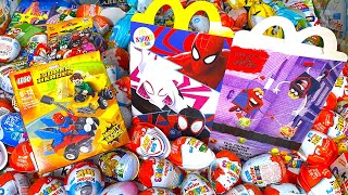 Unboxing Kinder And Surprise Eggs Spider Man.киндеры И Яйца Сюрпризы По Мультику Человек Паук