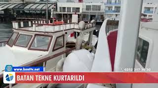 Batan Tekne Kurtarildi
